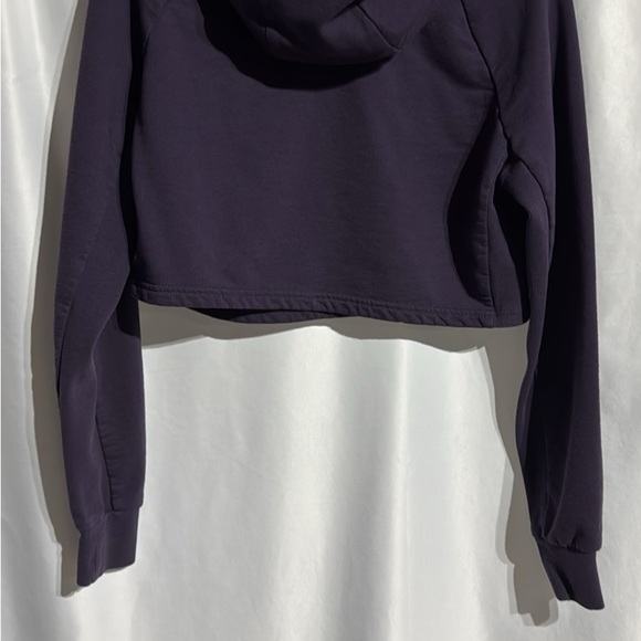 Gymshark Purple fleece hooded crop women size s - Picture 2 of 4